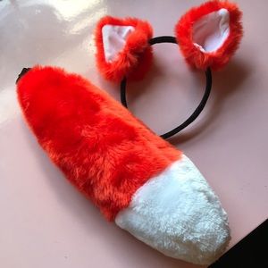 Fox ears and tail
